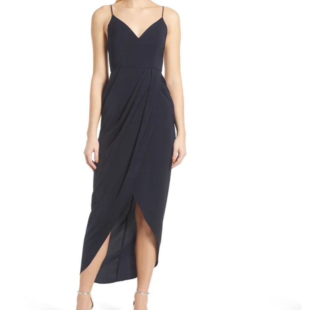 Shona Joy Core Tulip Hem Cocktail Dress